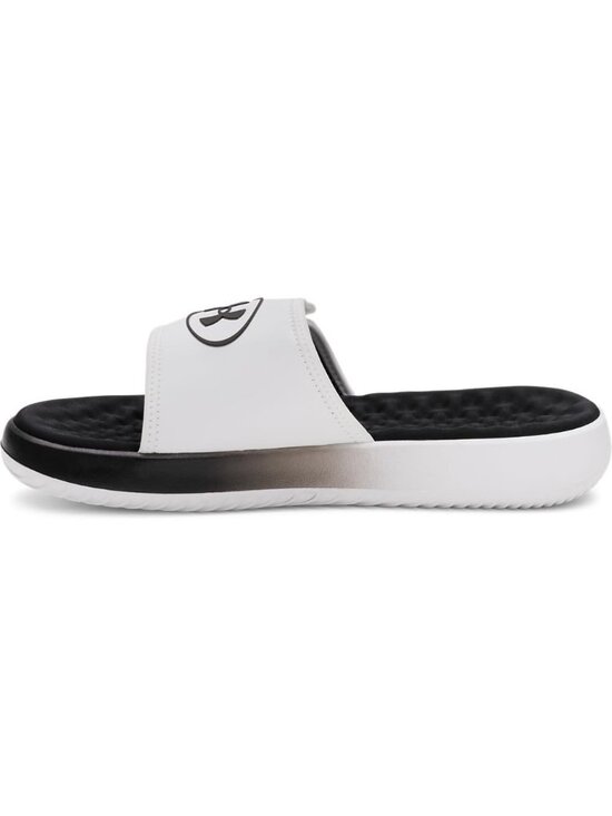 Men\'s White Black Ignite Pro Slide Comfort Soft Rubber Slip On Flat Sandal Shoes main image 4